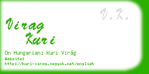 virag kuri business card
